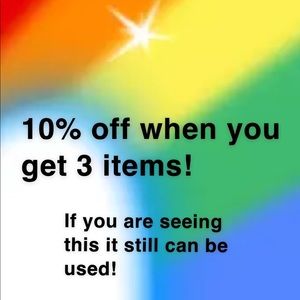 Get 3 items for 10% off ❤️ (Read description!)